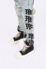 Mixed Emotions ‘Desert’ Monogram Denim