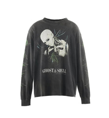 Saint Michael Figure Graphic & Back Illustration Sweatshirt