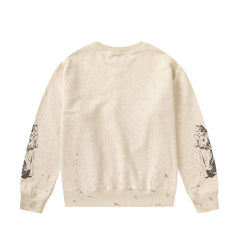 Saint Michael ST331 Multi-Graphic Sleeve Print Sweatshirt