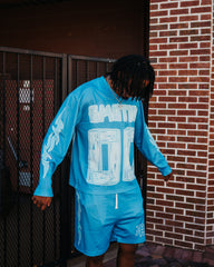 Mixed Emotions Blue “Lightning” shorts