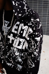 MIXED EMOTION Black “Graffiti” Hoodie