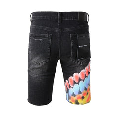 Purple Jeans Black Jean Shorts 5085 with a Sleek Design for a Stylish Summer Look