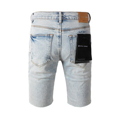 purple Blue Jean Shorts 5087 with a Classic Fit and Timeless Style