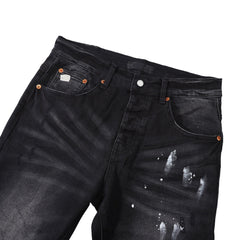 Purple Jeans Designer Jeans Mens Denim Embroidered Pants Fashion Hole Pants Hip Hop Distress Pants Best Seller Latest Version 9039