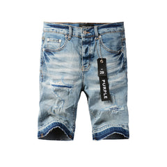 Purple Jeans Fashionable Blue Jean Shorts 5013 Featuring a Comfortable Fit and Modern Style
