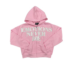 MIXED EMOTION Pink ‘End’ Hoodie
