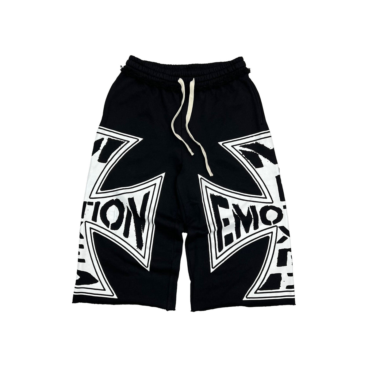 Mixed Emotions　Black “Classic” 3/4 Shorts