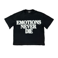Mixed Emotions　Black ‘End’ Rhinestone Tee