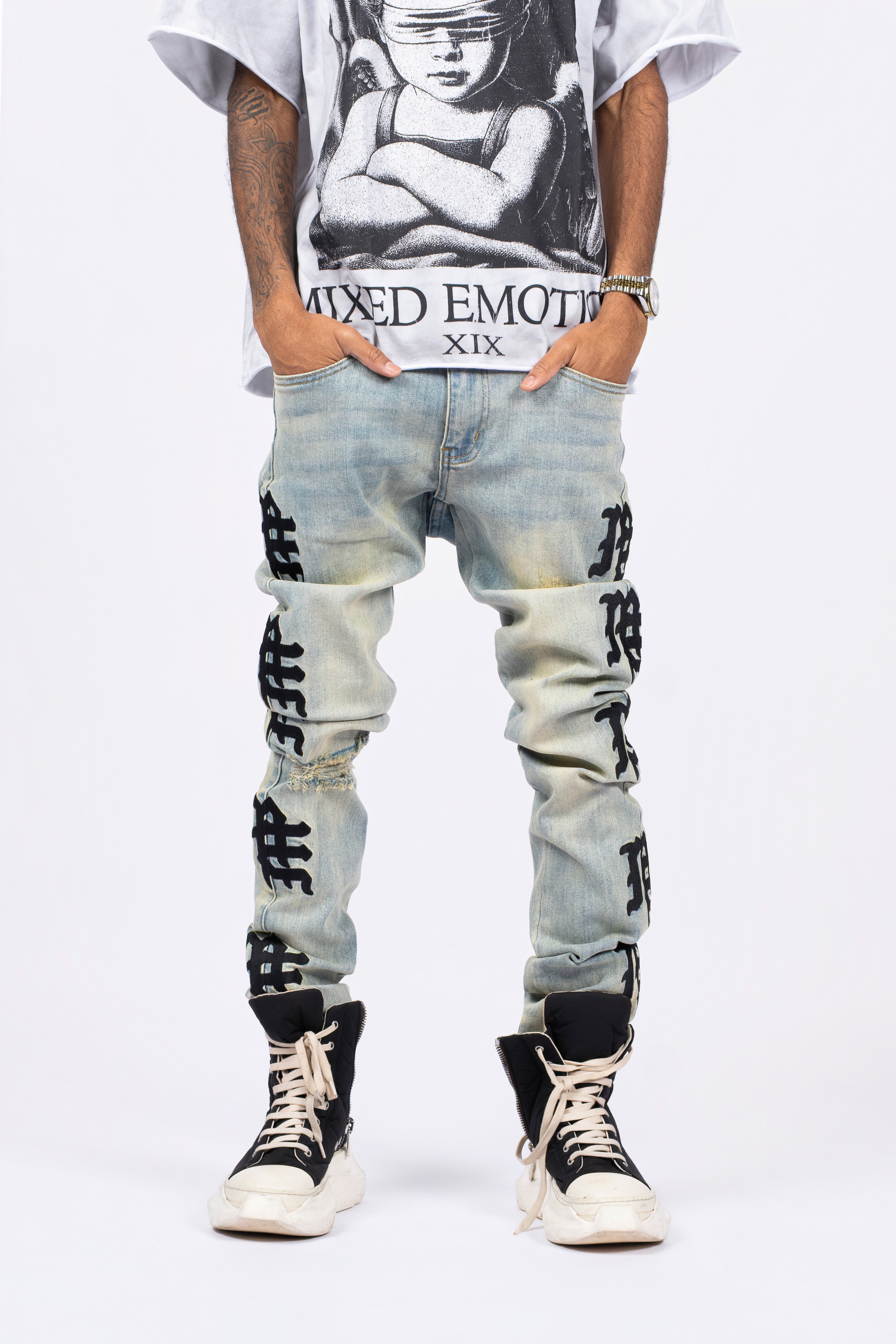 Mixed Emotions　‘Desert’ Monogram Denim