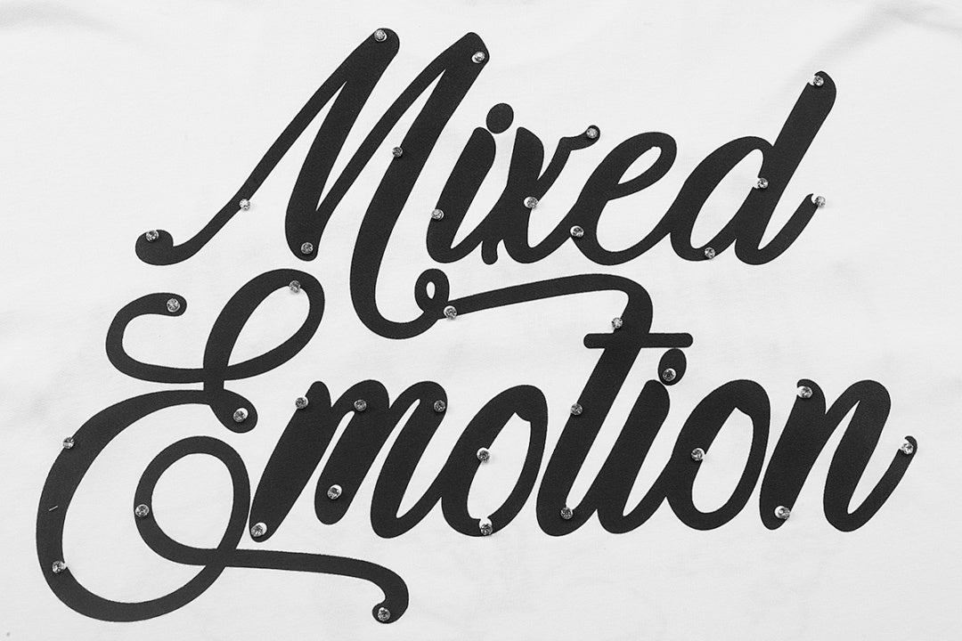 Mixed Emotion Rhinestone Graphic Tee