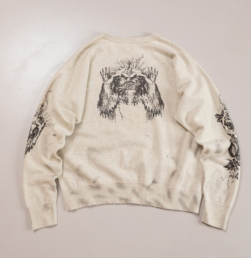 Saint Michael ST49 Jesus Artwork Graphic Sweatshirt