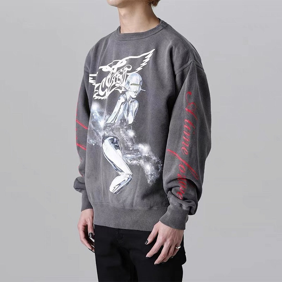 Saint Michael ST147 Cupid Angel Graphic Sweatshirt