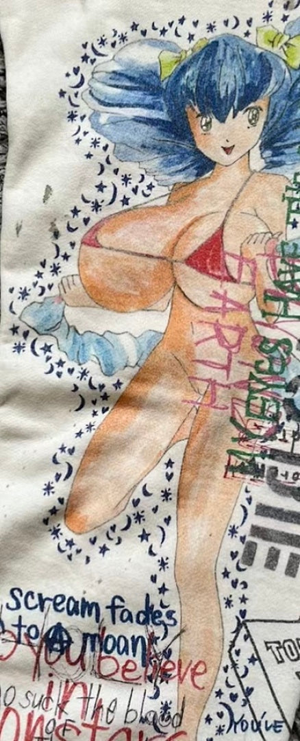 Saint Michael ST904 All-Over Graffiti Collage Sweatpants