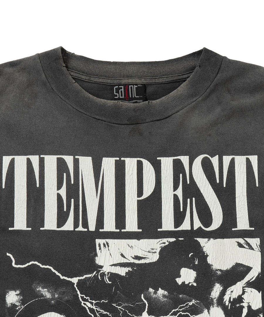 Saint Michael Tempest Graphic & Back Script Sweatshirt