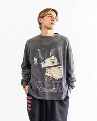 Saint Michael Character Artwork & Text Graphic Sweatshirt