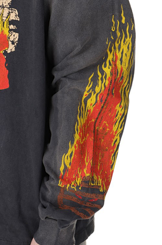 Saint Michael Live In Hell Graphic Vintage Sweatshirt