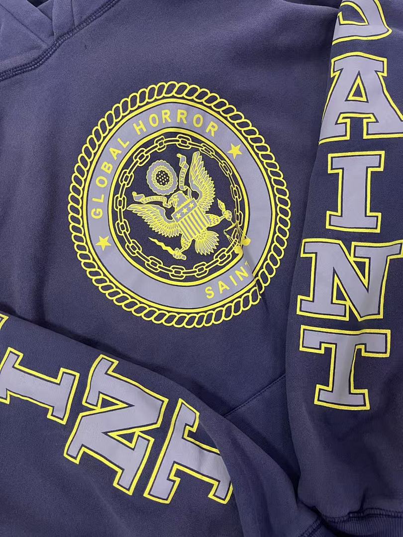 Saint Michael ST1032 Crest Graphic Hoodie