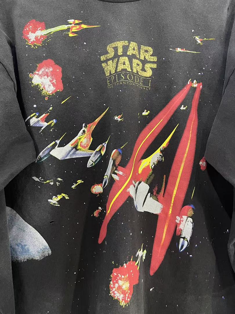 Saint Michael Rocket Graphic & Multi-Print Sweatshirt