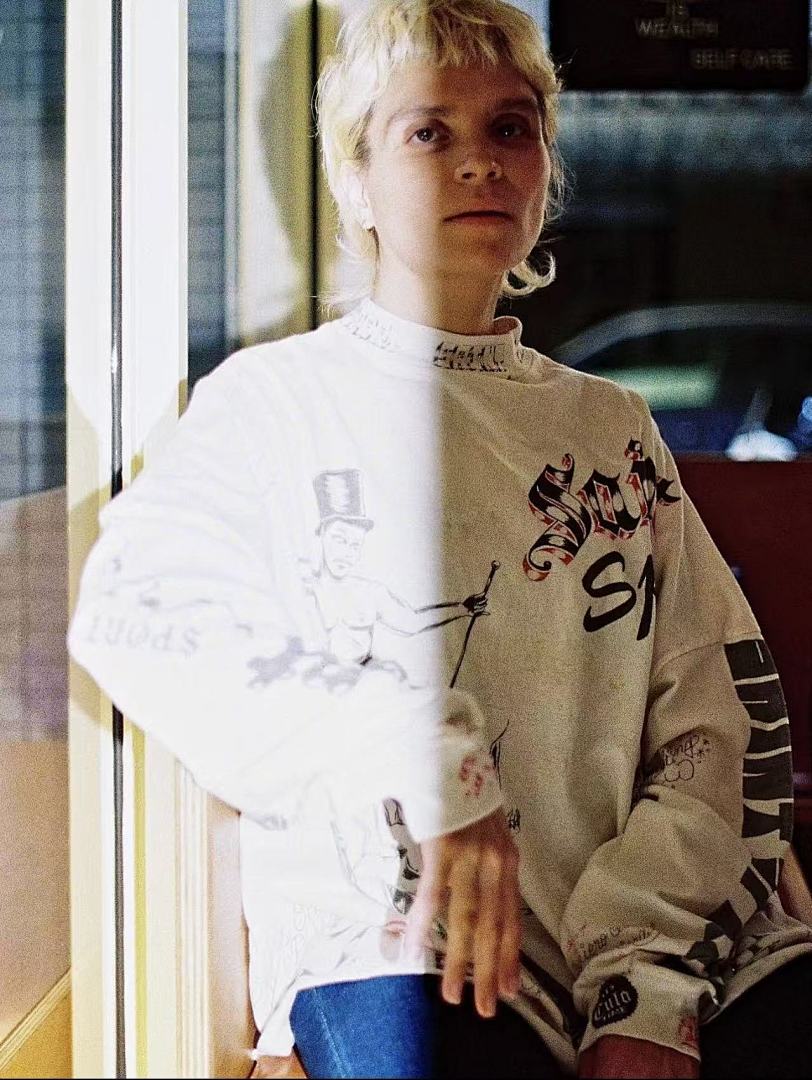 Saint Michael Sketch Line Art Graphic Sweatshirt