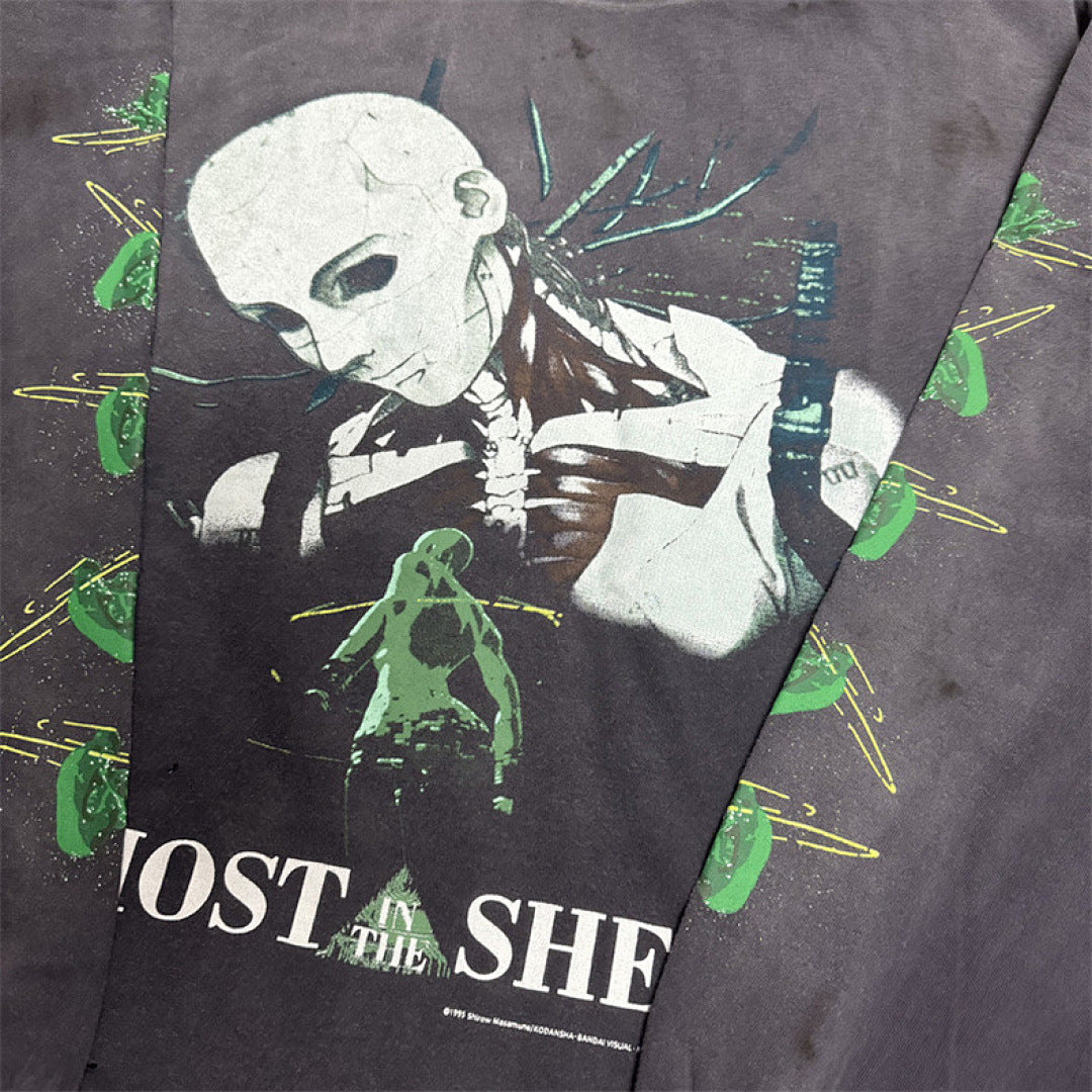 Saint Michael Figure Graphic & Back Illustration Sweatshirt