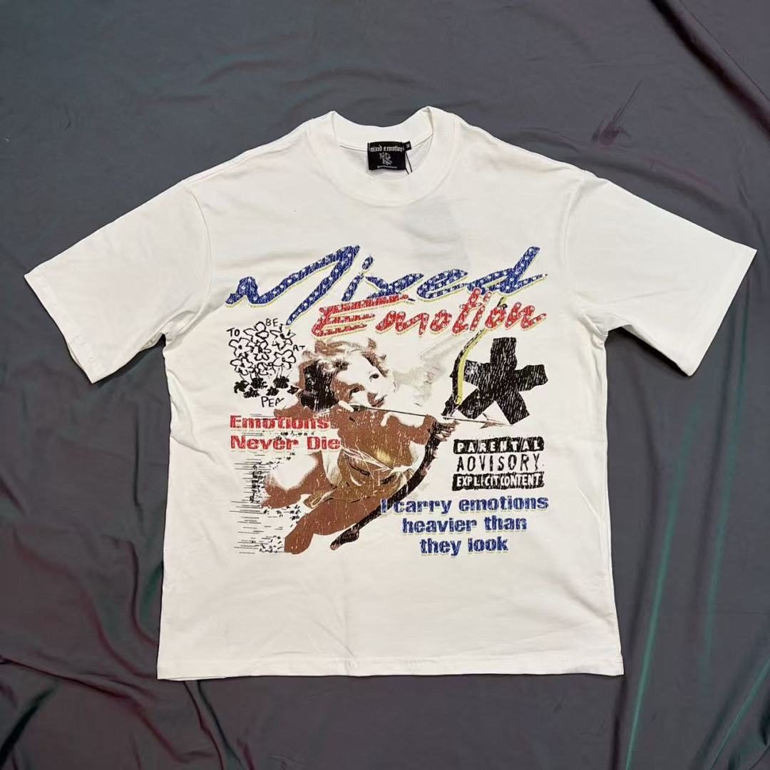 Mixed Emotion Illustrated Typography Tee
