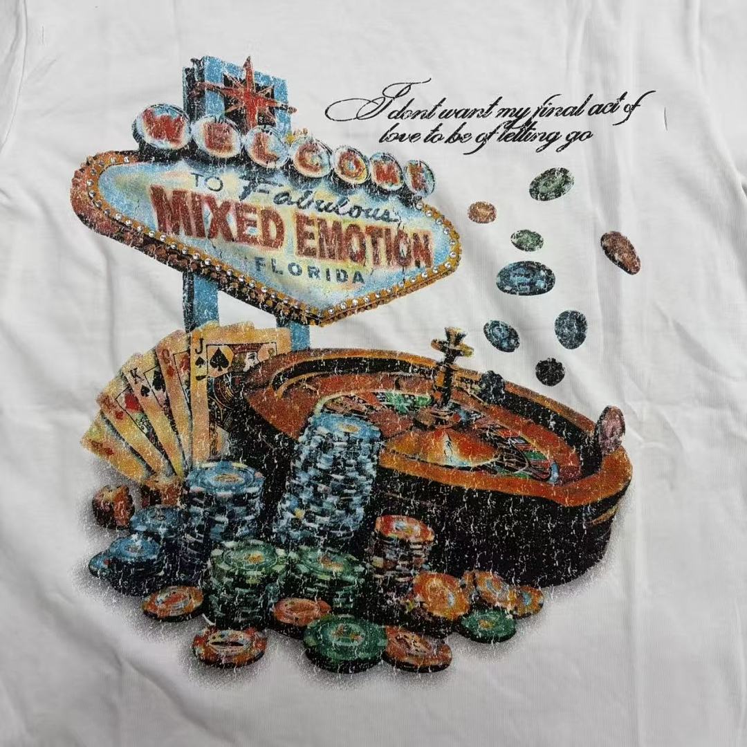 Mixed Emotion Graphic Illustration T-Shirt