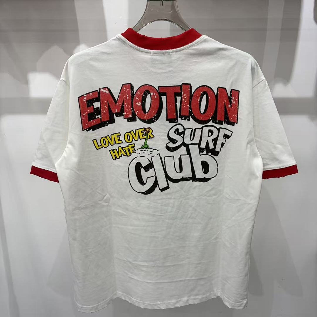 Mixed Emotion Contrast Trim Graphic Tee