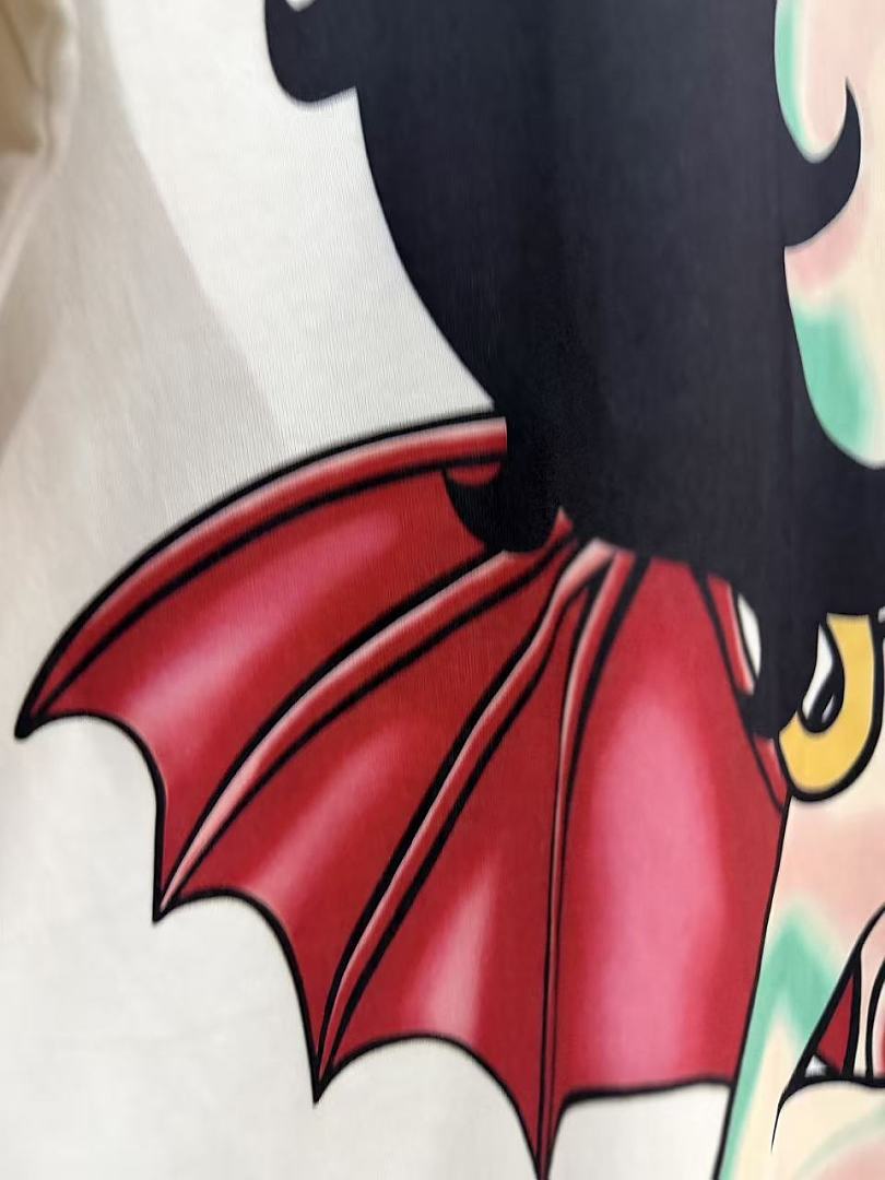 Saint Michael Devil Boop Graphic Double-Sided T-Shirt