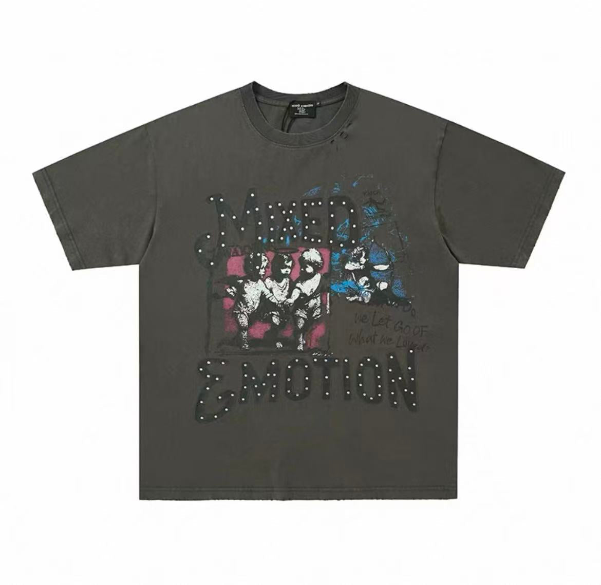Mixed Emotions　Grey “Friends” Tee