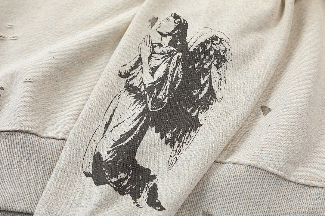 Saint Michael ST121 Jesus Crest Sleeve Graphic Sweatshirt