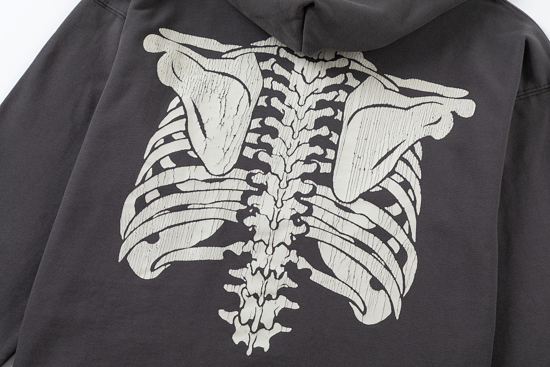 Saint Michael ST148 Skeleton Graphic Hoodie