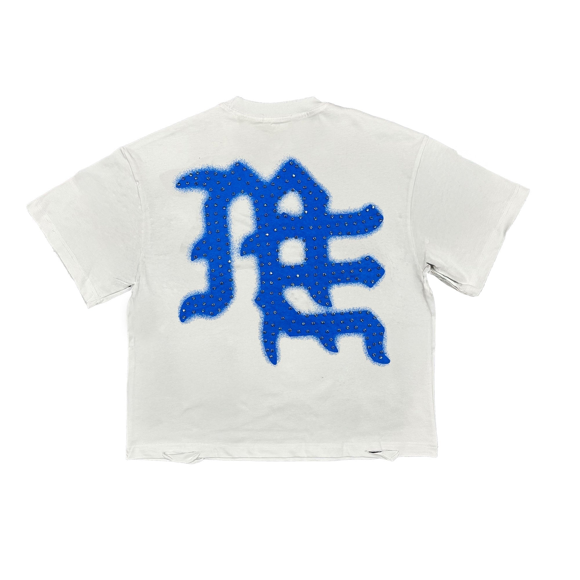 Mixed Emotions　Blue ‘End’ Rhinestone Tee