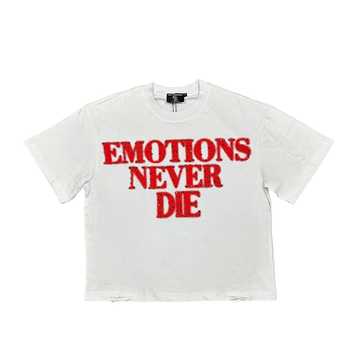 Mixed Emotions　Red ‘End’ Rhinestone Tee