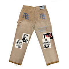 Mixed Emotions“Newspaper” Carpenter Pants