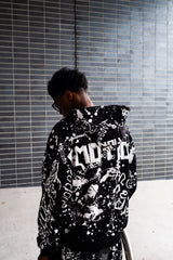 MIXED EMOTION Black “Graffiti” Hoodie