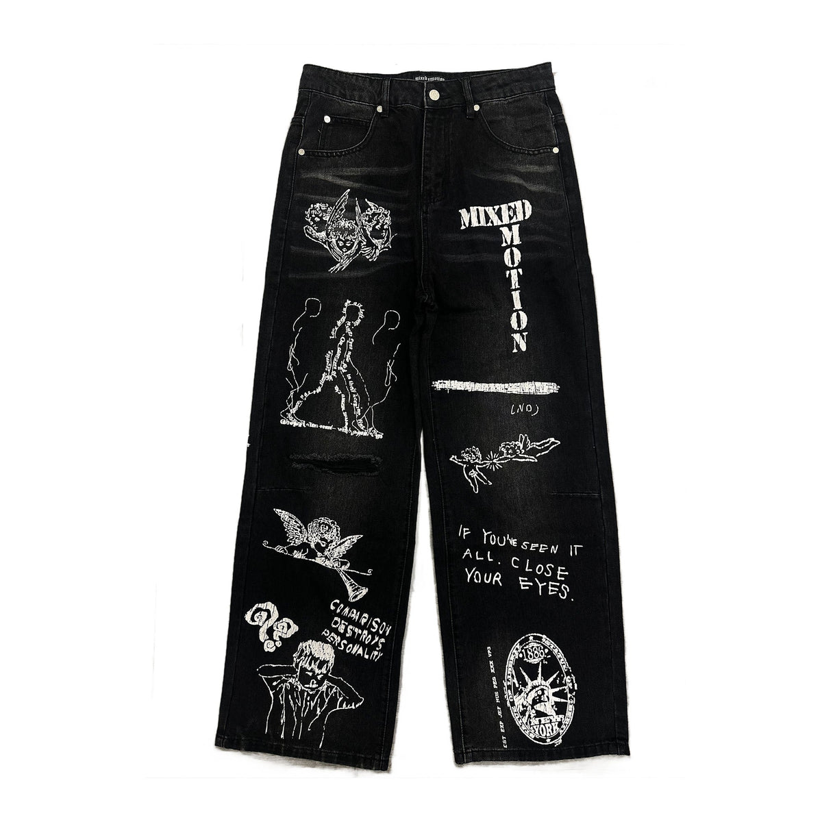 Mixed Emotions　Black “Canvas” Denim