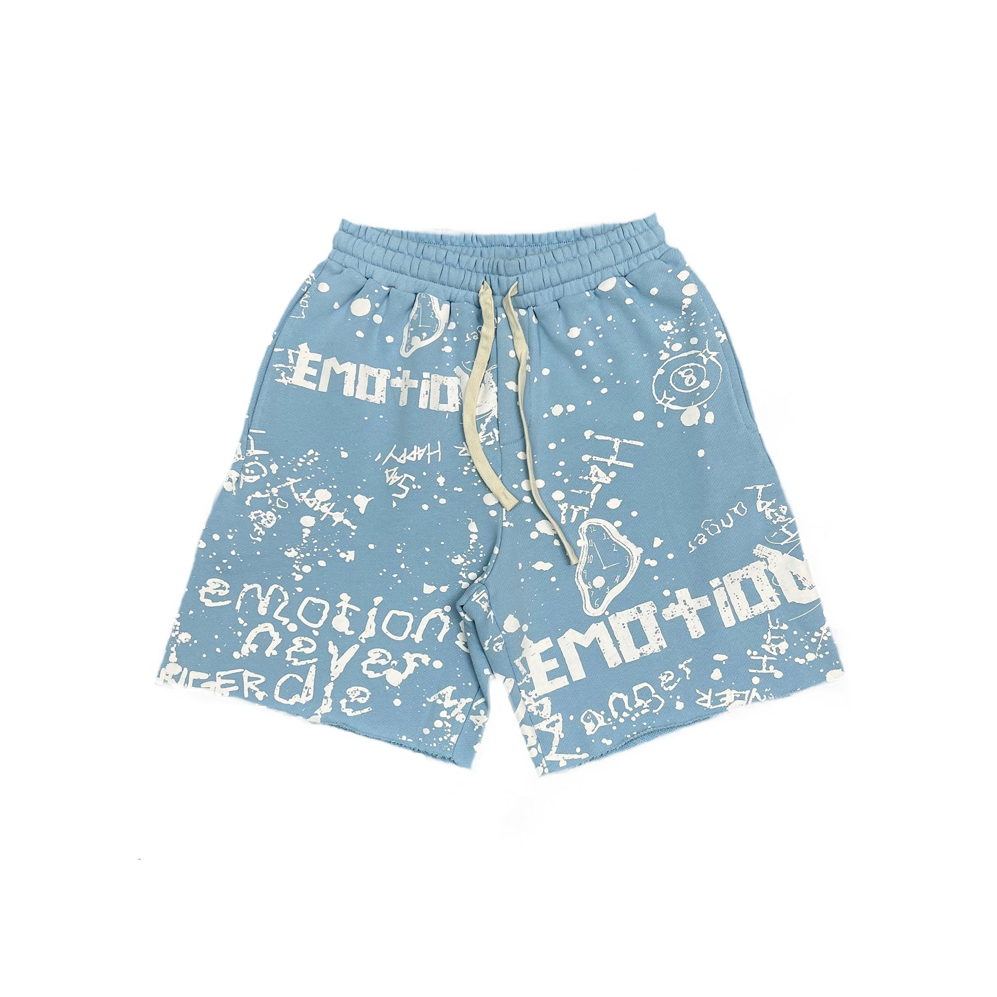 Mixed Emotions　Blue “Graffiti” Shorts