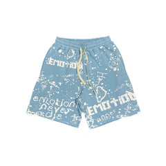 Mixed Emotions　Blue “Graffiti” Shorts