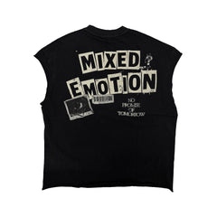 Mixed Emotions　“Newspaper” Sleeveless tee