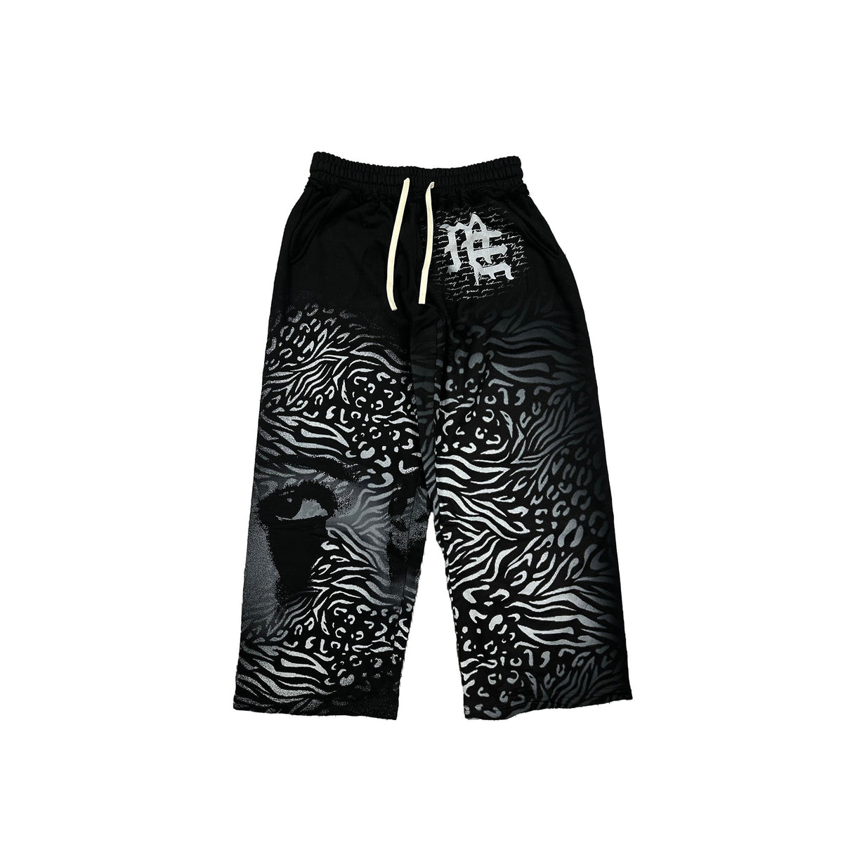 Mixed Emotions　Black ‘Striped’ Sweatpants