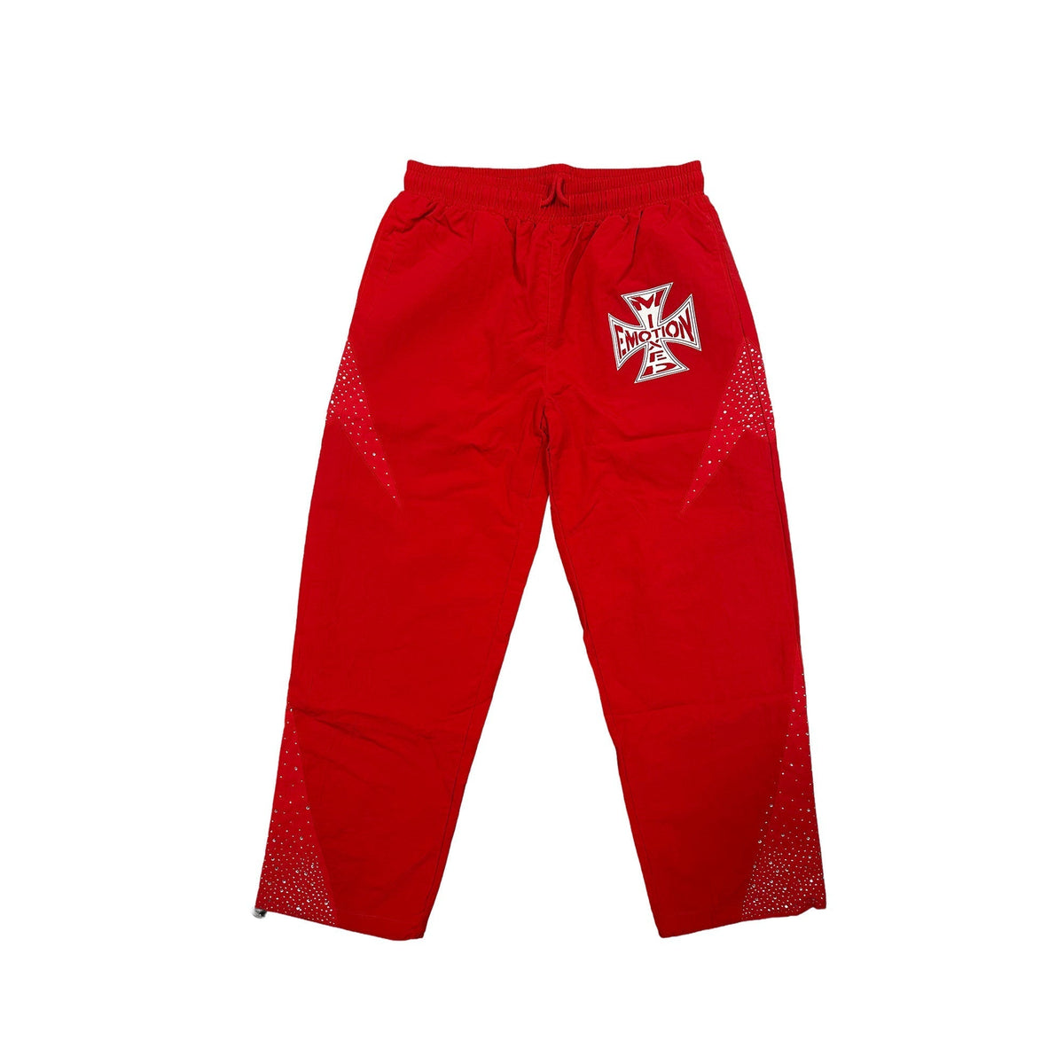 Mixed Emotions　Red ‘Classic’ Nylon Pants