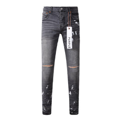 Purple High-End Quality Jeans Mens Jeans Designer Jeans Mens Black Pants Retro Street Casual Sweatpants Jogging 9039