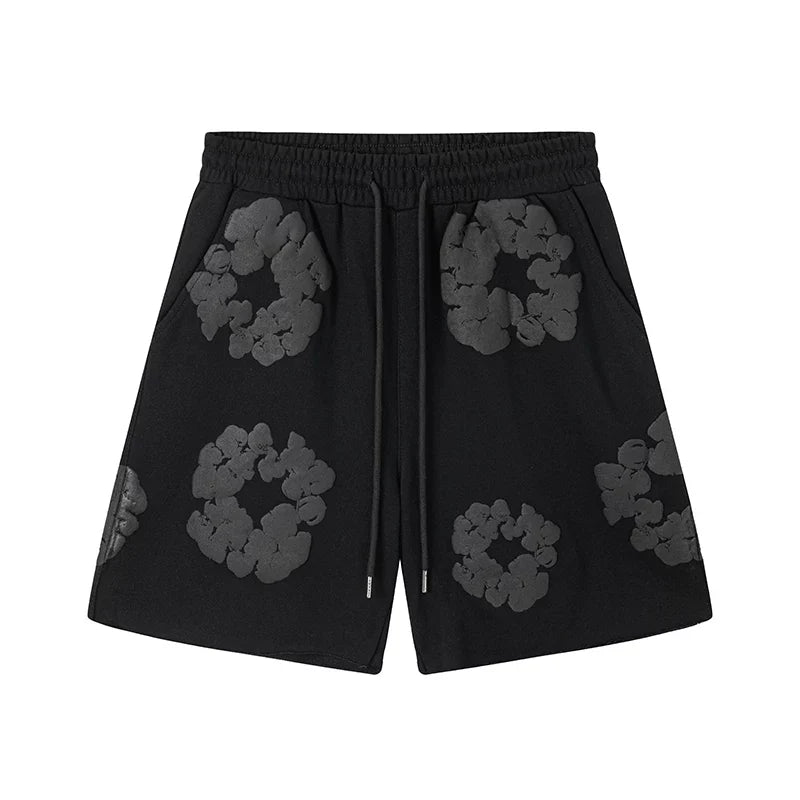 Denim Tears Kapok Foam Print Shorts Black