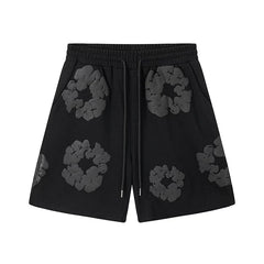 Denim Tears Kapok Foam Print Shorts Black