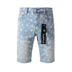 Purple Jeans High Street Blue Jean Shorts 5089 with Modern Style and Unique Design