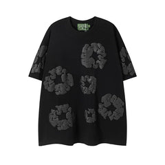 Denim Tears Foam Print Short Sleeve Tee Black