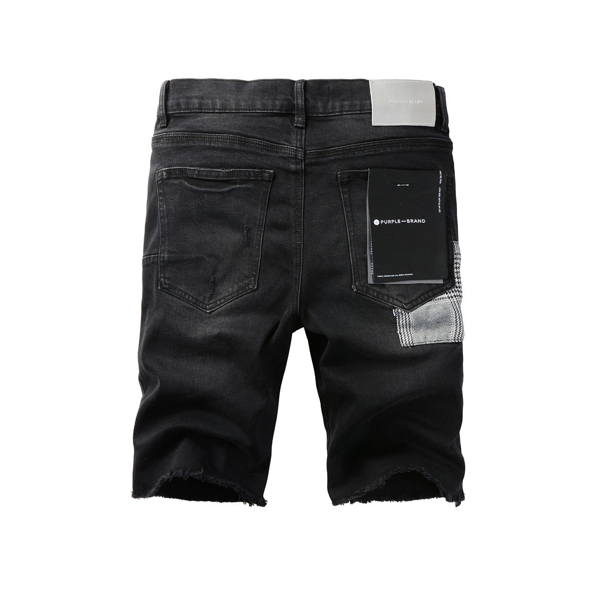 Purple Black Jean Shorts 5001 with Classic Style and Comfortable Fit
