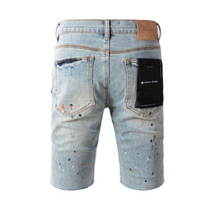 Purple Jeans Fashionable Blue Jean Shorts 5071 with a Modern Fit