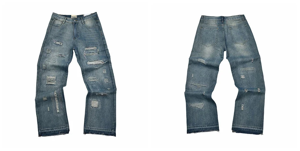 Gallery Dept Loose Straight Embroidered Jeans