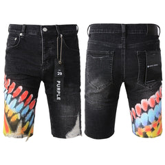 Purple Jeans Black Jean Shorts 5085 with a Sleek Design for a Stylish Summer Look